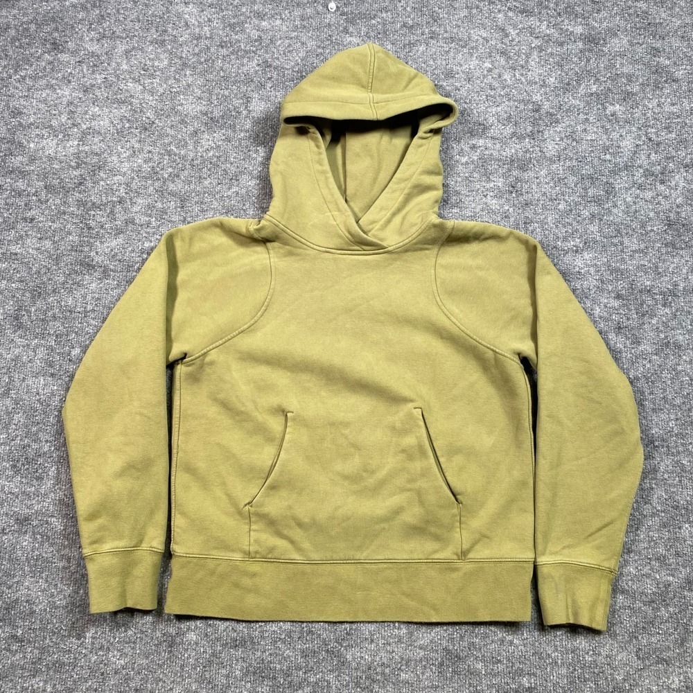 Lululemon Loungeful Pullover Hoodie Olive Green Gold Fleece Sweatshirt Womens 4